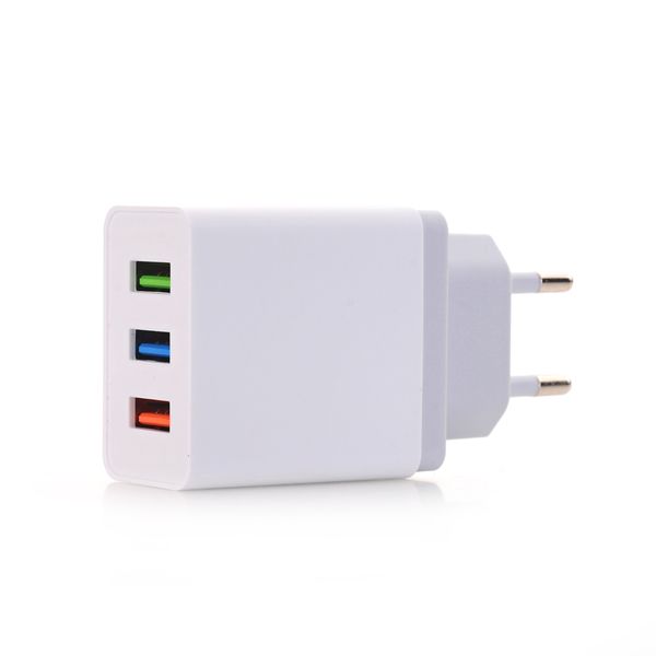 

5v 2.4a 3 usb wall charger travel adapter charging eu plug