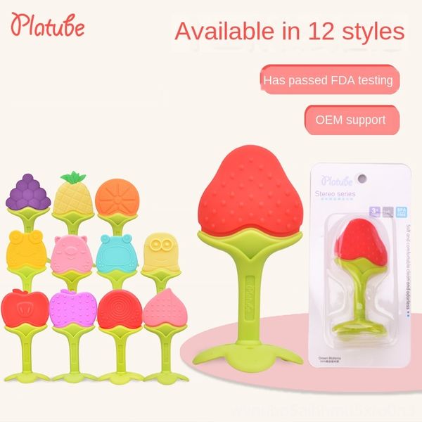 

ребенка детского силиконовых продуктов перемола rod фрукты стерео фрукты жевательная резинка жевательная резинка комфорт ребенок прикус клей