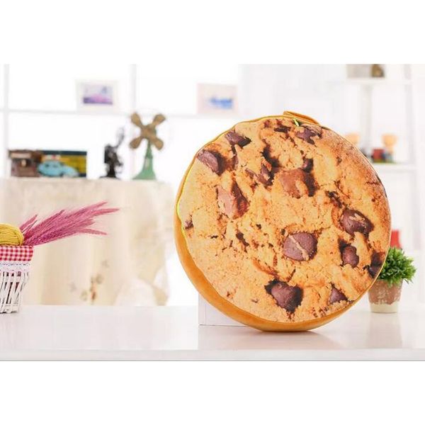 

38cm simulation cookies shaped pillow plush toy cushion bolster office nap supplies