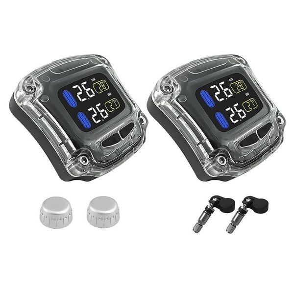 

careud m3-b-wf motorcycle tpms tire pressure monitor system with 2 sensors