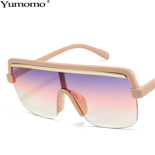 

trendy square sunglasses women 2019 new fashion personlity literary retro gradient color mirror feminino eyewear, White;black
