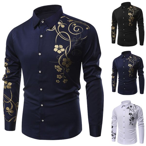 

2019 new arrival casual business men dress shirts long sleeve cotton stylish males social shirts, White;black