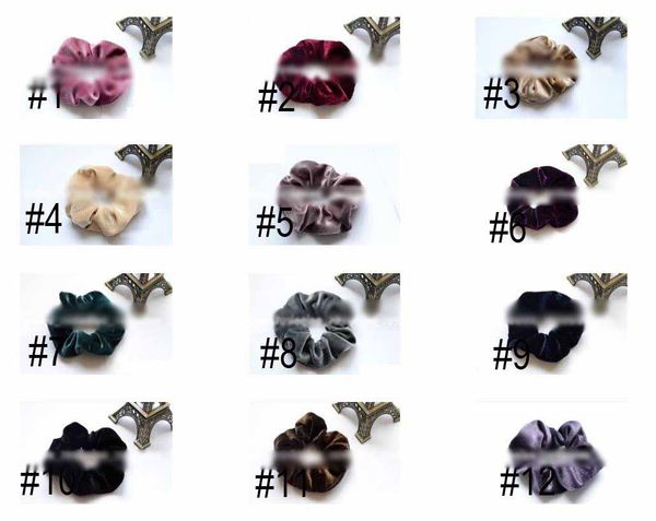 Velvet Scrunchies Hair Bobble Elastics Scrunchy Hair Bands Headbands Women Scrunchies Bobbles Hair Ties Toddler Girl Hair Accessories Designer Hair