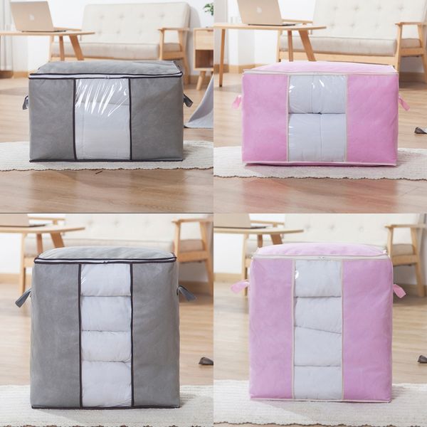 

japanese extra large non-woven clothing quilt soft box folding cleaning non-woven storage storage bag dust bag