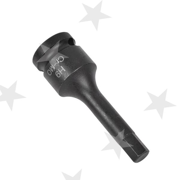 

9mm/11mm hex impact socket tool 1/2" dr 78mm long