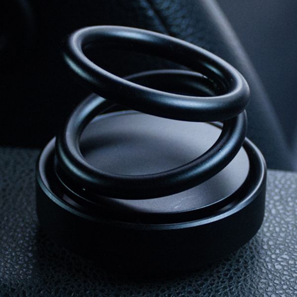 

car air purifier car fragrance fragrance diffuser magnetic double ring suspension rotating designed fresher 5