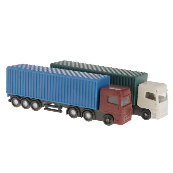 

2pcs model container truck figure 1:100 ho scale building scenery layout