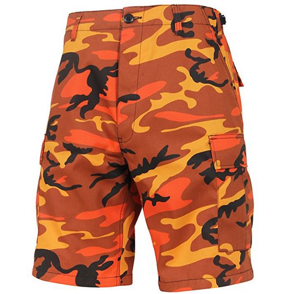 

color camo shorts 2019 new mens side pockets casual loose camouflage shorts male hip hop fashion streetwear, White;black