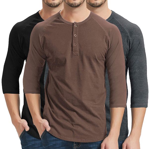 t shirt manica tre quarti uomo