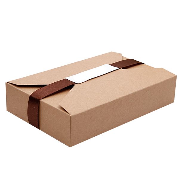 

10pcs solid party supplies decorative envelope type portable birthday wedding present diy rectangle gift box cardboard packaging
