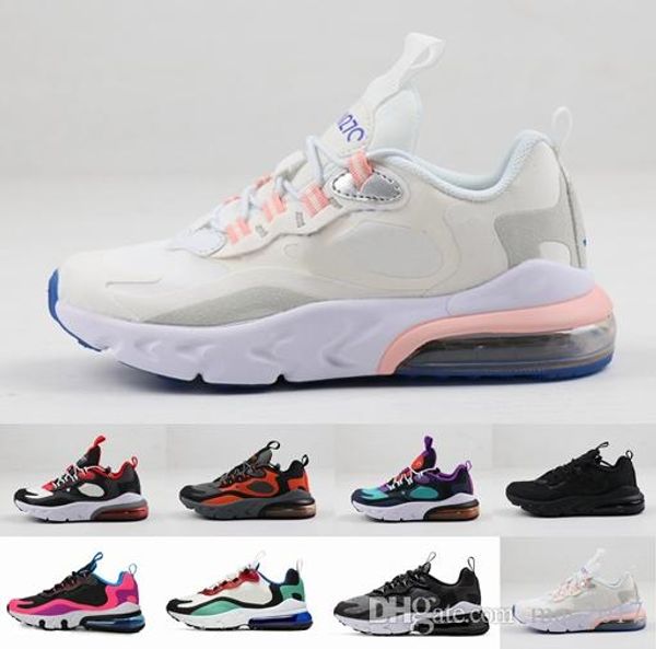 

2020 react 27c kids running shoes bauhaus summit white hyper pink black trainers sports sneakers for boys girls youth des chaussures zapatos