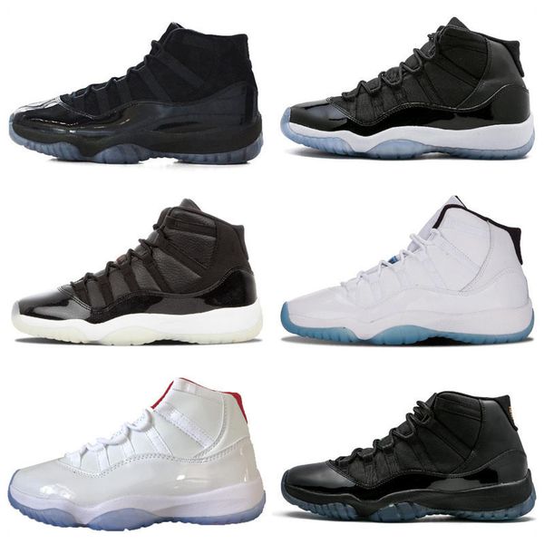 

новый jumpman 11 11s prom night мужчину дети баскетбол обуви гамма-синего наследница легенда синих баронов concord бреда церемония 72-10 спо, Black