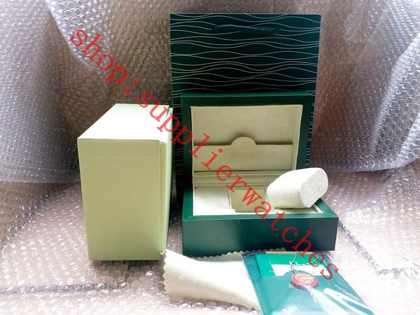 

New tyle brand green watch original box paper gift watche boxe leather bag card 0 8kg for watch box rolex watche box 23