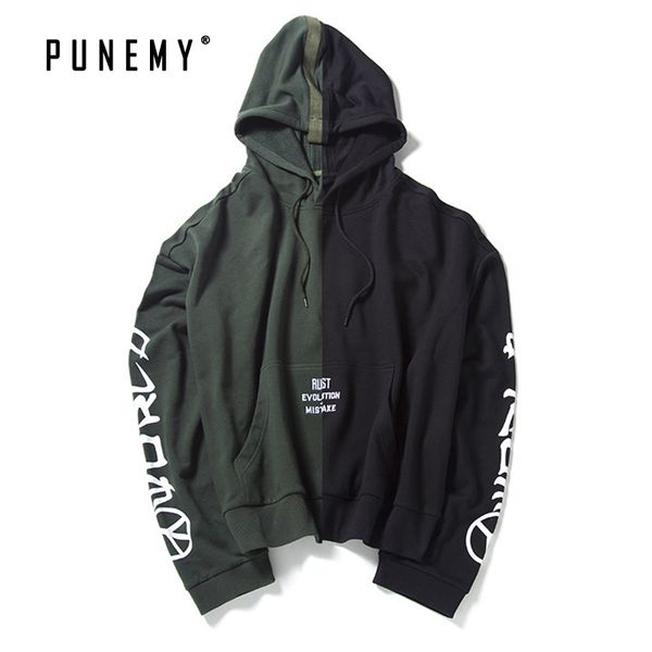 

men hoodies graphic print oversize hooded japanese streetwear pullover hip hop harajuku sweatshirts for mens swag man's hoodies, Black