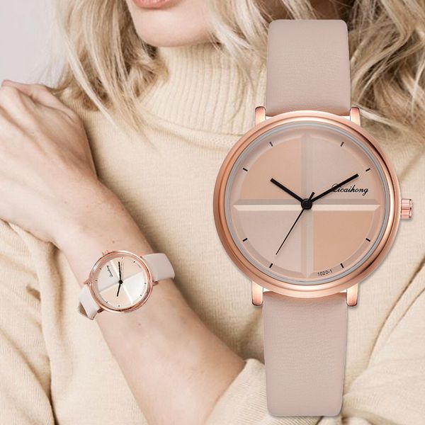 

fashion creativity luxury pu leather quartz watch trendy women dress wristwatch clock wm1111, Slivery;brown