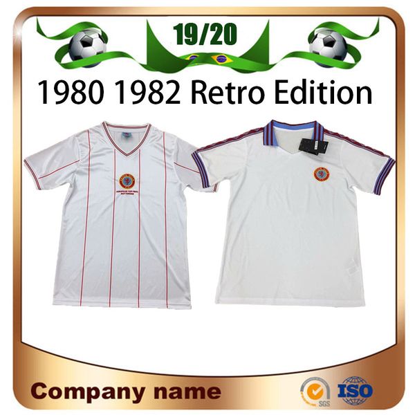 

1982 retro version aston villa soccer jerseys 1980 aston villa white short sleeve football shirt uniform, Black;yellow