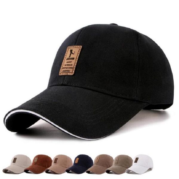 

2020 cap men's adjustable cap casual leisure hats solid color fashion snapback summer fall hat ing, Blue;gray