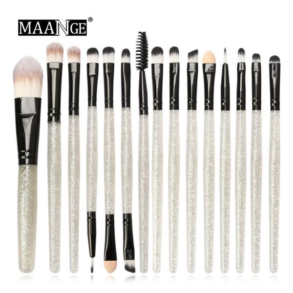 

maange 15 pcs/lot makeup brushes set eye shadow blending eyeliner eyelash eyebrow brushes for makeup new make up tools tslm1