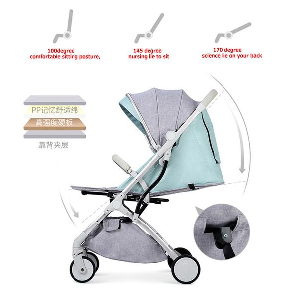 

kidlove portable mini folding umbrella shape outdoor lying sitting stroller for kids baby infant