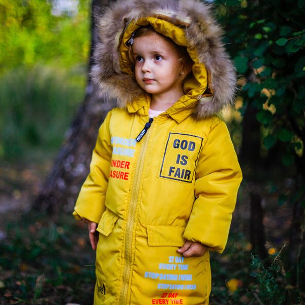 

winter jacket for girls 4-13 years old girls down coats girl winter fur collar children's parkas cartoon print windbreaker, Blue;gray