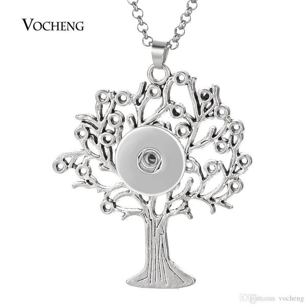 

vocheng нуса-vocheng ginger snap кнопки ожерелье family tree подвеска подходит 18мм шнапс с цепи нержавеющей стали nn-672, Silver