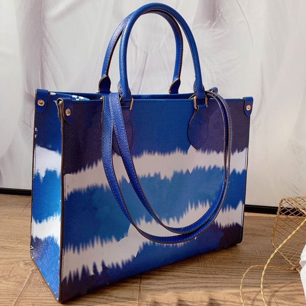 

handbags shopping bags purses fashion fashion new style gradual change tie-dyed printing women tote bag ing