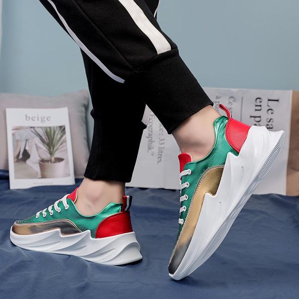 

men's casual shoes fashion personality trend comfortable lightweight men's casual shoes white black green