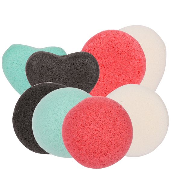 

1 pack konjac sponge makeup puff clean face natural konjac sponge puff facial cleansing washing tool trembling