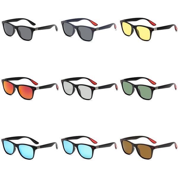 

2020 алюминий поляризованные мужские солнцезащитные очки зеркало солнцезащитные очки goggle square очки аксессуары для мужчин или женщин жен, White;black