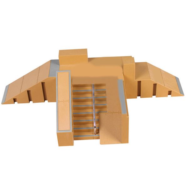 

new fingerboard excellent extreme sports enthusiasts suitable skate park kit ramp parts for all ages gifts with 2 finger boards