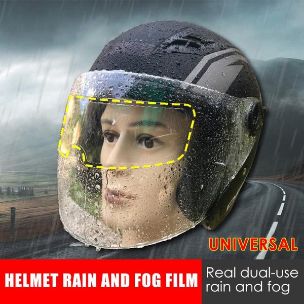 

motorcycle helmets multi-functional anti fog film for helmet visor nano coating pet practical durable classic resistant