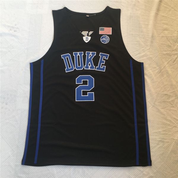 

ncaa duke blue devils #2 cam reddish jersey stitched college jersey - black