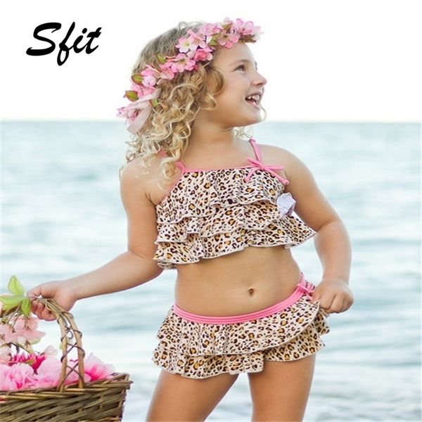 

sfit summer baby kids girl two piece swimsuit child swimwear water sports swim dress beach bathing costume 2019