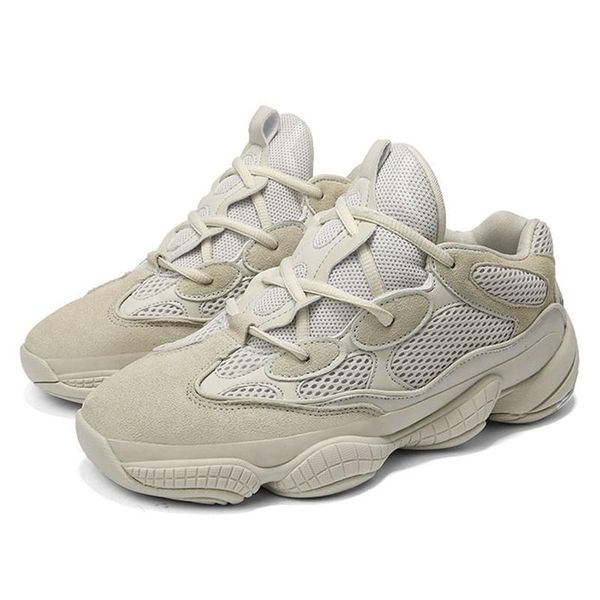 

2019 new salt 500 kanye west casual shoes men designer shoes super moon yellow blush desert rat 500 trainers sneakers l01, Black