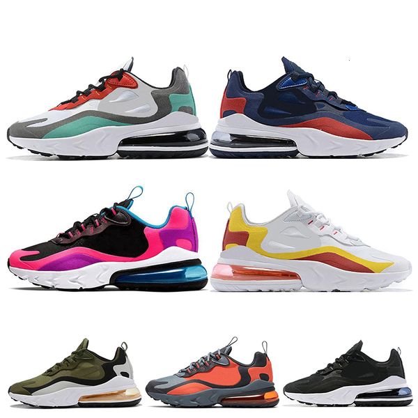 

new arrival react hyper pink running shoes for men deep blue orange optical green fashion mens react trainer sports sneakers size 40-46, Black