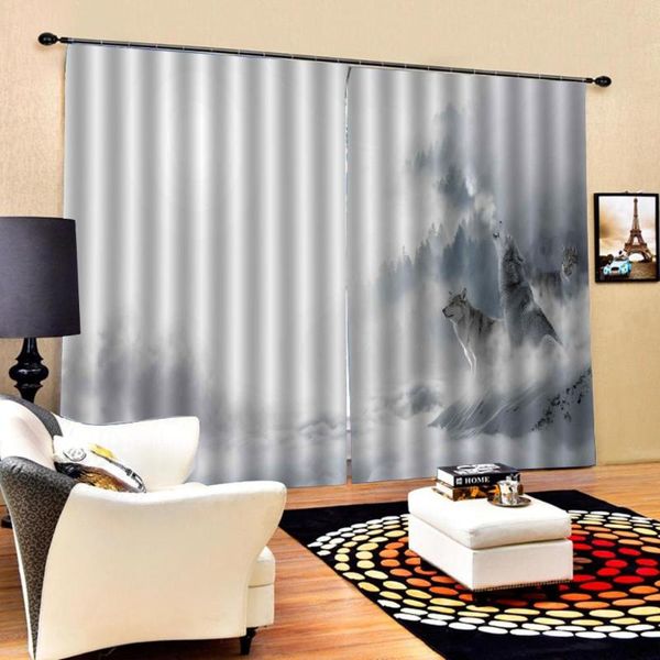 

3d curtain blackout window curtain living room plain curtains animal curtains