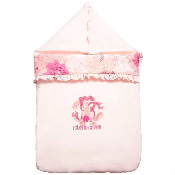 

new brand baby girl sleeping bag pink flower print newborn sleeping bag autumn winter quilt ing