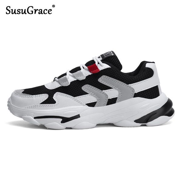 

susugrace чешка для мужчин кроссовок открытых квартир дышащего мужчины sneaker light удобной ходьба беговых hombres