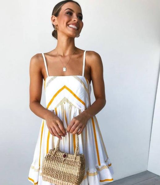 

Womens Summer Designer Sling Dress Flower Print Strapless A Line Female Clothing Fashion Cute Casual Apparel