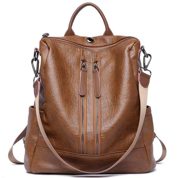 

women backpack purse pu leather fashion travel casual detachable convertible ladies shoulder bag