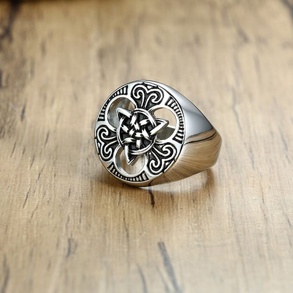 

stainless steel men ring 2019 fashion brand punk jewelry titanium steel party ring size 8-12 bague homme dropship, Silver
