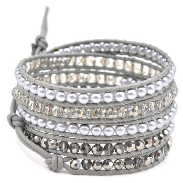 

bohemian multilayer beads handmade beaded bracelets leather wraps bracelet antique braided bracelets, Black
