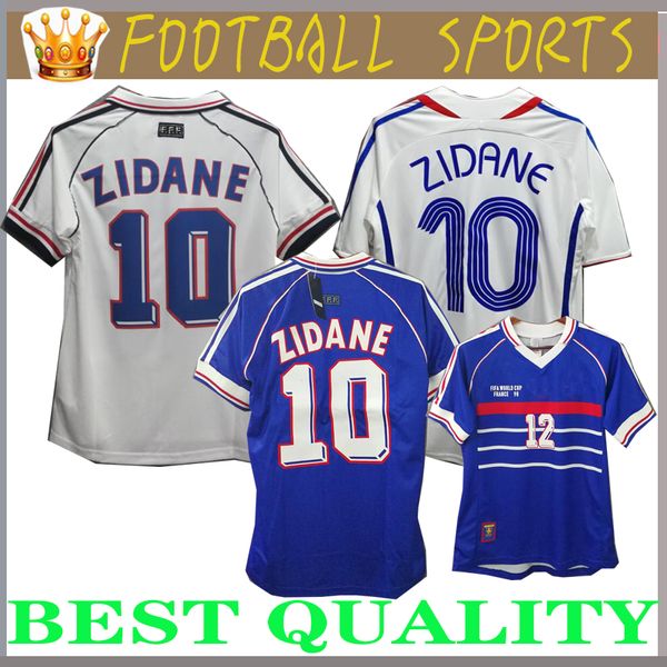 

1998 france retro vintage soccer jerseys zidane henry maillot de foot 2006 france thailand quality uniforms football jerseys shirt, Black;yellow