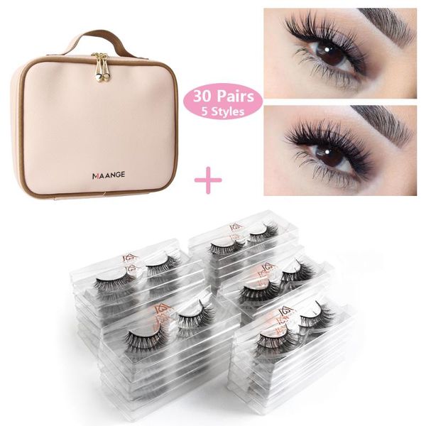 

false eyelashes magefy wholesale 30 pairs 3d mink lashes natural makeup in bulk make up eyelash extension