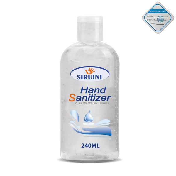 

быстрая доставка 240 мл siruini factory быстрое производство с 75% спиртом дезинфицирующие средства для рук и дезинфицирующие средства гель