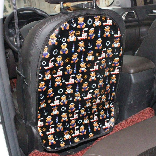 2019 Car Care Seat Back Protector Case Cover Auto Accessories Children Kick Mat Clean Cartoon Anti Kick Pad Semi Truck Accessories Interior Sports Car