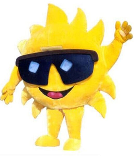 

mr sun mascot costume cartoon fancy party dress size, Red;yellow