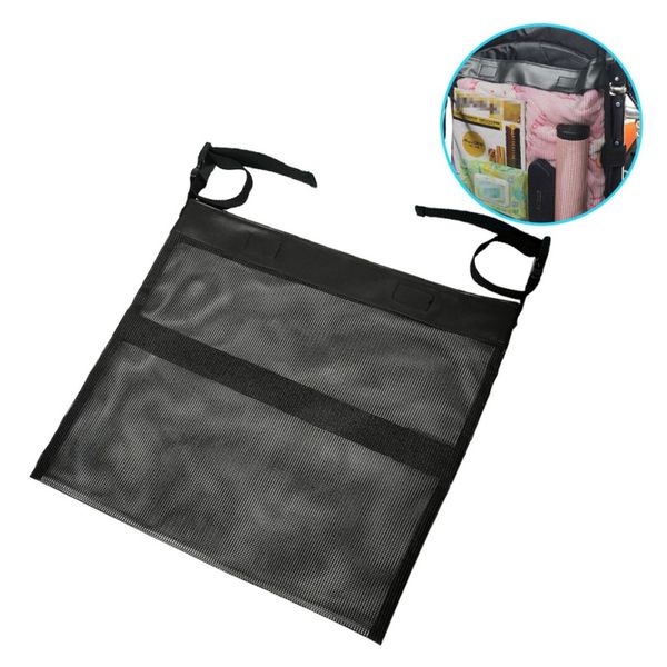 

1pcs wheelchair mesh bag with buckles mobility scooters backpack holdall walker frame rollators storage net handbagse nylon