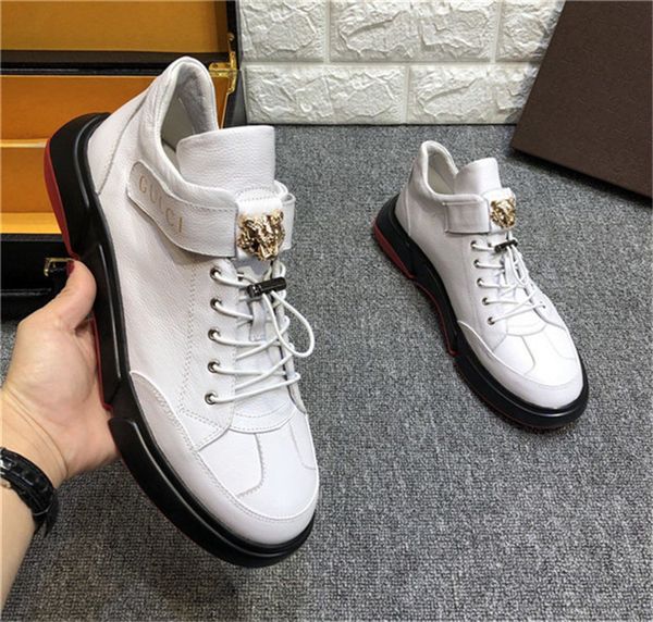

luxury casual shoes british suede sneakers men's classic brand sports casual shoes luxury sneakers mens design shoes large size: 38-44, Black