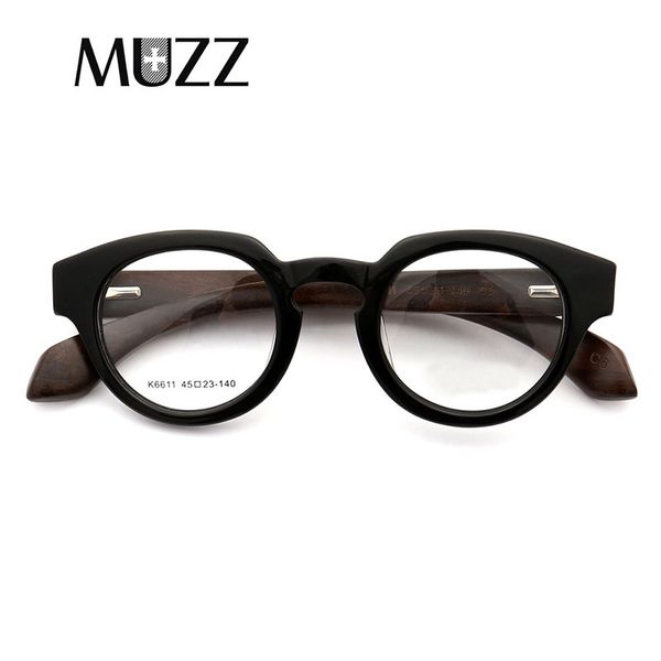 

retro acetate optical glasses frames women wooden eyeglasses frame for women men prescription glasses computer reading, Black